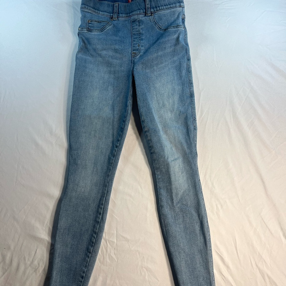 Spanx High‑Rise Pull‑On Skinny Ankle Jeggings – Style 20275R Blue Wash Size S